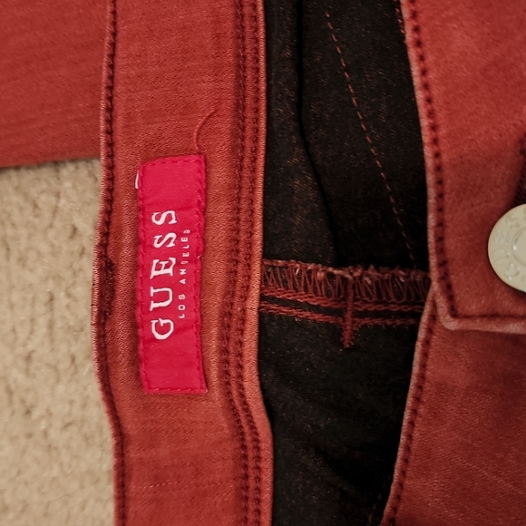 EUC - Guess Jeans, Red, size 31 - Picture 2 of 4